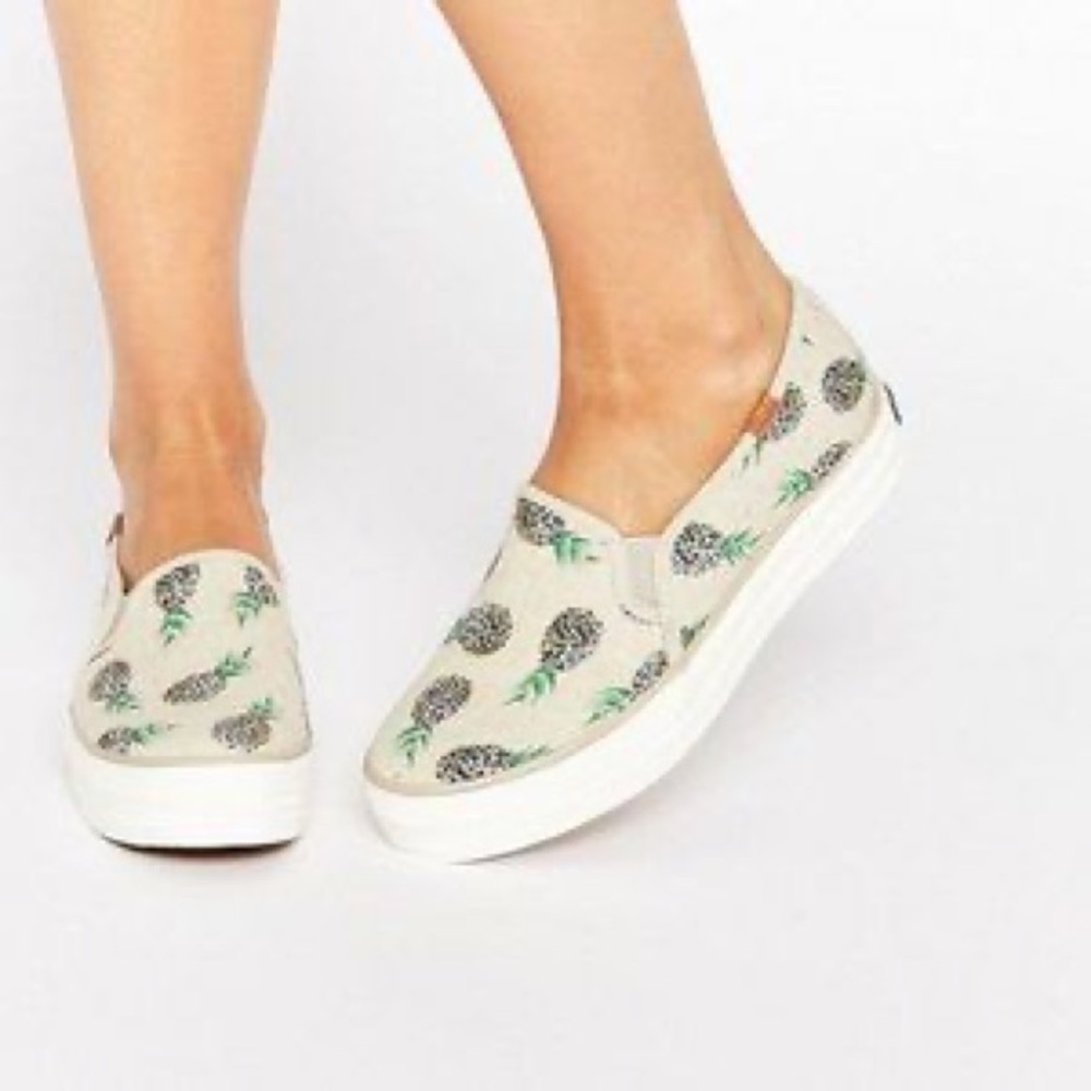 KEDS Double Decker Pineapple Platform Slip On Sneakers 6.5